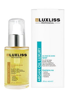 Аргановий спрей для волосся Luxliss De-Frizz & Shine Mist 60 мл