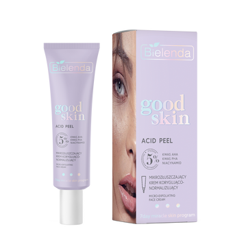 Крем&nbsp;для&nbsp;обличчя&nbsp;Bielenda Good Skin Acid Peel Мікро-ексфоліант&nbsp;5%&nbsp;50мл&nbsp;(BIE46859)