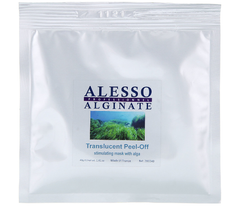 Маска альгінатна напівпрозора для зрілої шкіри стимулююча Translucent Alginate Peel-Off Face Mask With Alga ALESSO 40 г