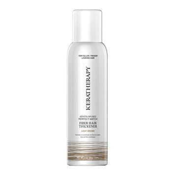 Камуфляж для маскування залисин і сивого волосся Light Brown Keratherapy Fiber Thickening Spray 192 мл