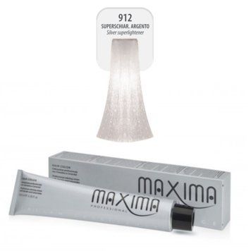 Крем-фарба для волосся Maxima Professional з кератином та керамідами 912 - дуже світлий сріблястий блонд 100 мл