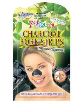 Очищувальні смужки для носа "Деревне вугілля" 7th Heaven Charcoal Pore Strips 3 шт