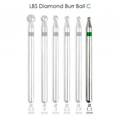 Фреза алмазна Diamond Burr Ball C d = 1,1мм LBS