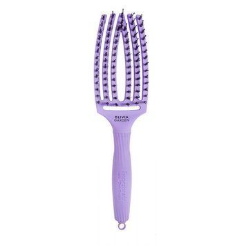 Щітка масажна з натуральною щетиною Olivia Garden Finger Brush Combo Medium Lavander