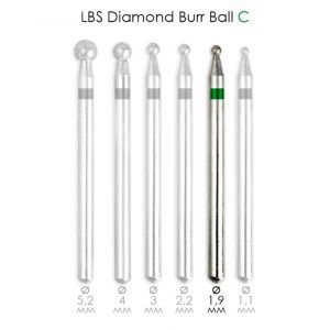 Фреза алмазная Diamond Burr Ball C d=1,9мм LBS