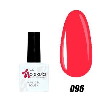 Гель-лак №96 рожево-кораловий неон Nails Molekula 11 мл