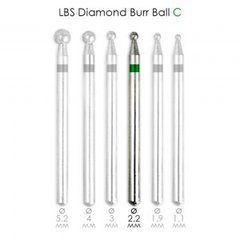 Фреза алмазна Diamond Burr Ball C d = 2,2 мм LBS