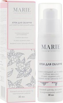 Крем для обличчя, для сухої і нормальної шкіри Marie Fresh Cosmetics Face Cream 30 мл