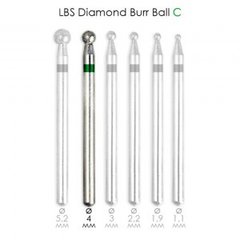 Фреза алмазна Diamond Burr Ball C d = 4 мм LBS