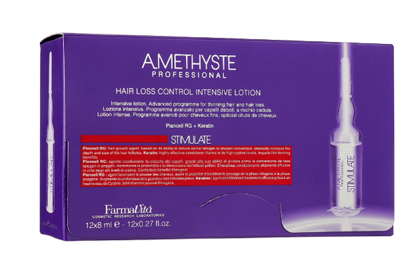 Лосьйон для стимулювання росту волосся Amethyste Stimulate FarmaVita 12*8 мл
