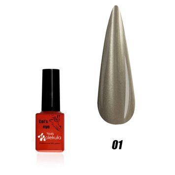 Гель-лак Кошачий глаз №01 Nails Molekula 12 мл