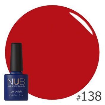 Гель-лак для нігтів NUB 138 Casual Red 8 мл