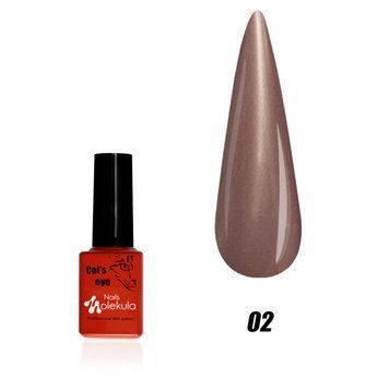 Гель-лак Кошачий глаз №02 Nails Molekula 12 мл