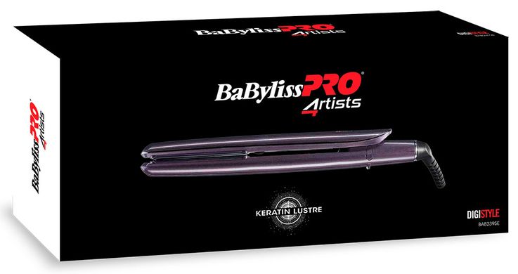 Щипці-випрямлячі BaByliss PRO DigiStyle Keratin Lustree (BAB2395E), Фиолетовый стальной