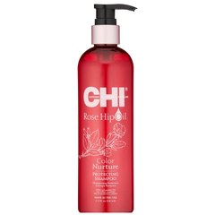 Шампунь для захисту кольору з олією шипшини і кератином CHI Rose Hip Protecting Shampoo 340 мл