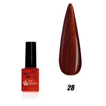 Гель-лак Котяче око №28 Nails Molekula 12 мл