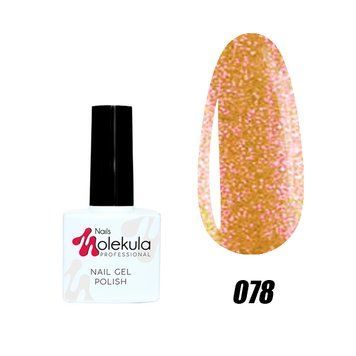 Гель-лак №78 хамелеон червоне золото Nails Molekula 11 мл