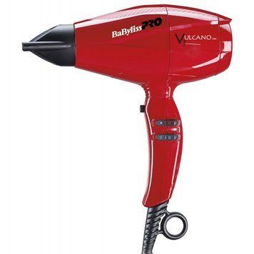 Фен BaByliss PRO Vulcano червоний Потужність 2200 Вт BAB6180IRE