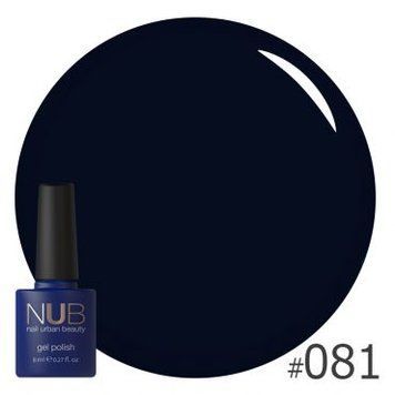 Гель-лак для нігтів NUB 081 Back To Black 8 мл
