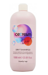 Шампунь для сухого, фарбованого і кучерявого волосся Inebrya Ice Cream Dry-T Shampoo 1000мл