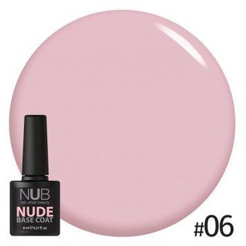 Каучукова основа під гель-лак 06 Base Coat NUDE NUB 8 мл