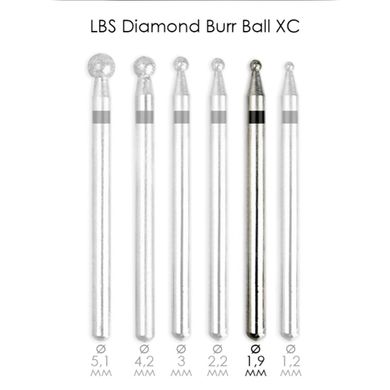 Фреза алмазна Diamond Burr Ball XC d = 1,9мм LBS