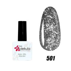 Гель-лак Diamond №501 серебряное мерцание Nails Molekula 11 мл