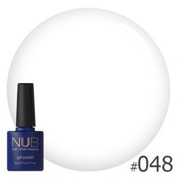 Гель-лак для нігтів NUB 048 Whithe Collar 8 мл