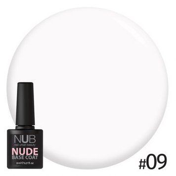 Каучукова основа під гель-лак 09 Base Coat NUDE NUB 8 мл