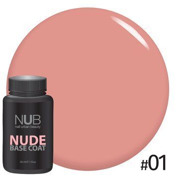 Каучукова основа під гель-лак 01 Base Coat NUDE NUB 30 мл