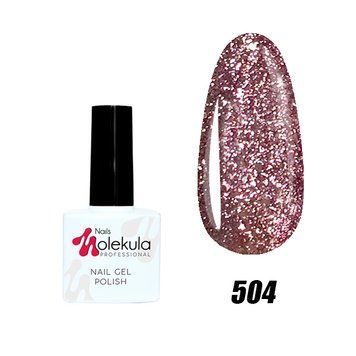 Гель-лак Diamond №504 рожевий джаз Nails Molekula 11 мл