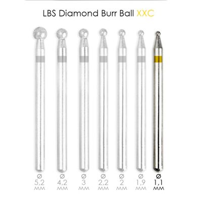 Фреза алмазна Diamond Burr Ball XXC d = 1,1мм LBS