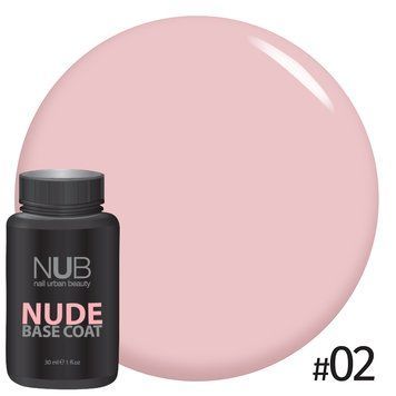 Каучукова основа під гель-лак 02 Base Coat NUDE NUB 30 мл