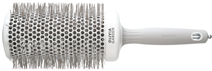 Брашинг Olivia Garden Expert Blowout SPEED Wavy Bristles White&Grey 65 мм
