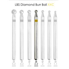 Фреза алмазная Diamond Burr Ball XXC d=2,2мм LBS