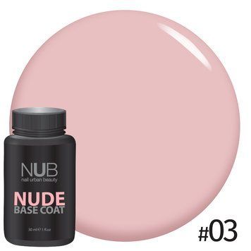 Каучукова основа під гель-лак 03 Base Coat NUDE NUB 30 мл