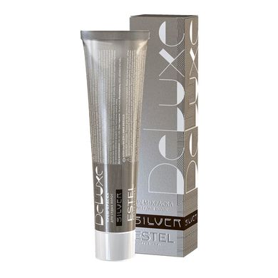 Крем-краска Estel Professional De Luxe Silver для седины 4/7 шатен коричневый 60 мл