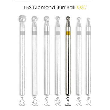 Фреза алмазна Diamond Burr Ball XXC d = 2 мм LBS