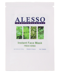 Маска порошкова розчинна для проблемної та жирної шкіри заспокійлива Instant Face Mask Fresh Herbs ALESSO 8 г