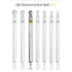 Фреза алмазная Diamond Burr Ball XXC d=3мм LBS