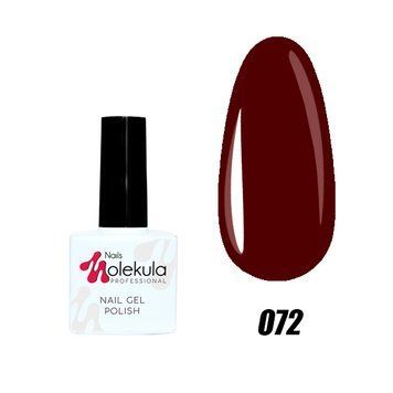Гель-лак №72 темно-коричневий Nails Molekula 11 мл
