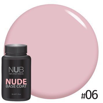 Каучукова основа під гель-лак 06 Base Coat NUDE NUB 30 мл