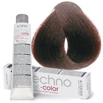 Крем-краска Technofruit Color Alter Ego 4/4 - Медный каштановый 100 мл