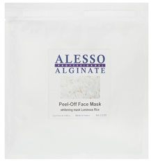 Маска альгінатна освітлююча омоложуюча Alginate Luminous Rice Peel-Off Whitening Mask ALESSO 25 г