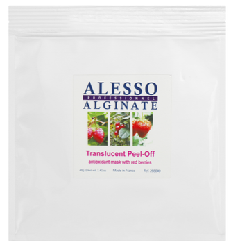 Маска&nbsp;альгінатна&nbsp;напівпрозора&nbsp;Translucent Alginate Peel-Off Face Mask With Red Berries&nbsp;ALESSO 40 г