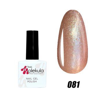 Гель-лак №81 хамелеон коричневий з зеленим відливом Nails Molekula 11 мл