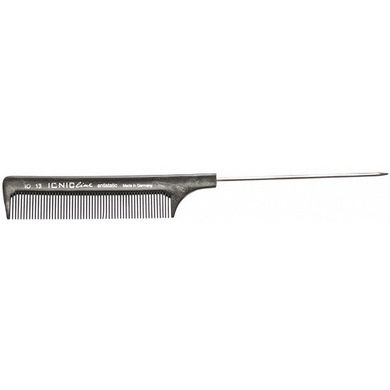 Расчёска Hercules Ionic с металлическим хвостиком и частыми зубчиками для разделения волос IO 13