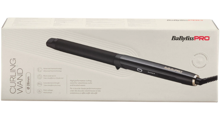 Плойка для волос BaByliss PRO Curling Wand 28 мм BAB2485E (без зажима)